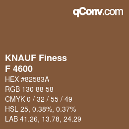 カラーコード: KNAUF Finess - F 4600 | qconv.com