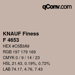 カラーコード: KNAUF Finess - F 4653 | qconv.com