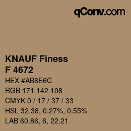 カラーコード: KNAUF Finess - F 4672 | qconv.com