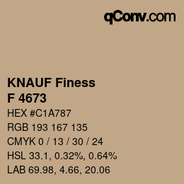 カラーコード: KNAUF Finess - F 4673 | qconv.com