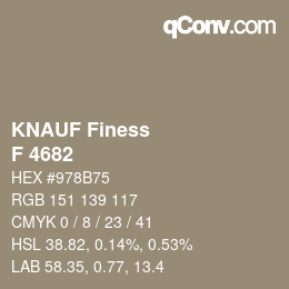 Color code: KNAUF Finess - F 4682 | qconv.com