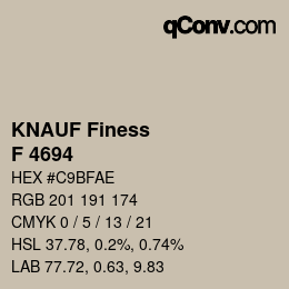カラーコード: KNAUF Finess - F 4694 | qconv.com