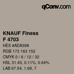 カラーコード: KNAUF Finess - F 4703 | qconv.com