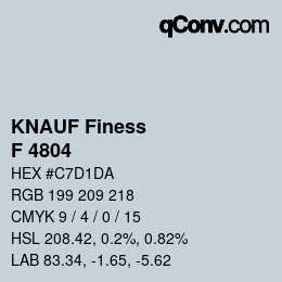カラーコード: KNAUF Finess - F 4804 | qconv.com