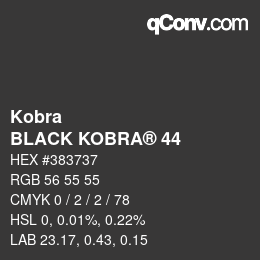 Farbcode: Kobra - BLACK KOBRA® 44 | qconv.com