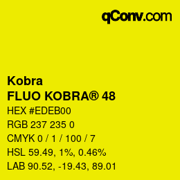 カラーコード: Kobra - FLUO KOBRA® 48 | qconv.com