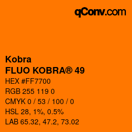 Farbcode: Kobra - FLUO KOBRA® 49 | qconv.com