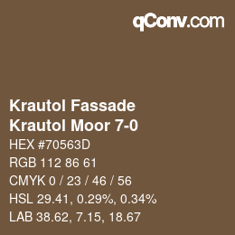 カラーコード: Krautol Fassade - Krautol Moor 7-0 | qconv.com