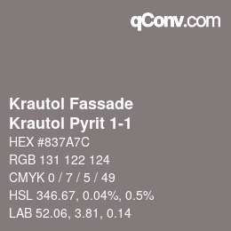 カラーコード: Krautol Fassade - Krautol Pyrit 1-1 | qconv.com