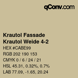 カラーコード: Krautol Fassade - Krautol Weide 4-2 | qconv.com