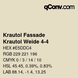 カラーコード: Krautol Fassade - Krautol Weide 4-4 | qconv.com