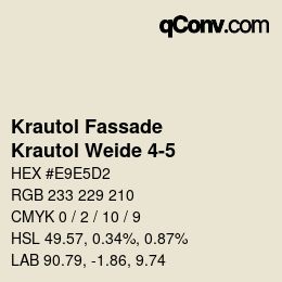 カラーコード: Krautol Fassade - Krautol Weide 4-5 | qconv.com