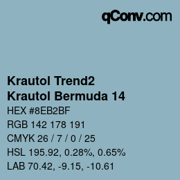 カラーコード: Krautol Trend2 - Krautol Bermuda 14 | qconv.com