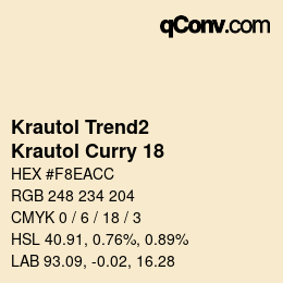 カラーコード: Krautol Trend2 - Krautol Curry 18 | qconv.com