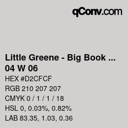 カラーコード: Little Greene - Big Book Of Colours - 04 W 06 | qconv.com