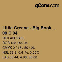 カラーコード: Little Greene - Big Book Of Colours - 08 C 04 | qconv.com