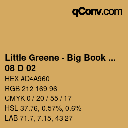 カラーコード: Little Greene - Big Book Of Colours - 08 D 02 | qconv.com