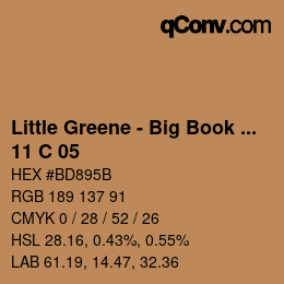 カラーコード: Little Greene - Big Book Of Colours - 11 C 05 | qconv.com