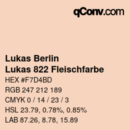 Farbcode: Lukas Berlin - Lukas 822 Fleischfarbe | qconv.com