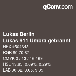 カラーコード: Lukas Berlin - Lukas 911 Umbra gebrannt | qconv.com