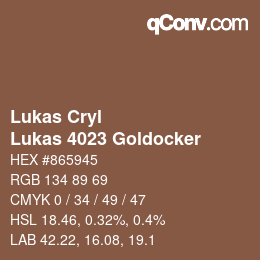 Farbcode: Lukas Cryl - Lukas 4023 Goldocker | qconv.com