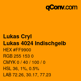 Farbcode: Lukas Cryl - Lukas 4024 Indischgelb | qconv.com