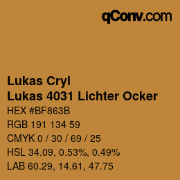 Farbcode: Lukas Cryl - Lukas 4031 Lichter Ocker | qconv.com