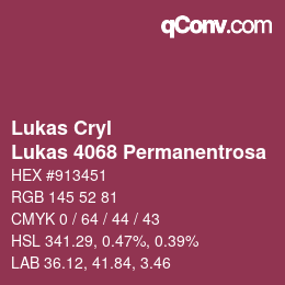 Farbcode: Lukas Cryl - Lukas 4068 Permanentrosa | qconv.com