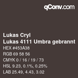 カラーコード: Lukas Cryl - Lukas 4111 Umbra gebrannt | qconv.com