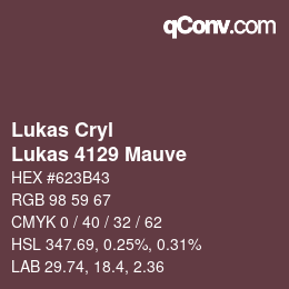 カラーコード: Lukas Cryl - Lukas 4129 Mauve | qconv.com