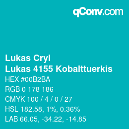 カラーコード: Lukas Cryl - Lukas 4155 Kobalttuerkis | qconv.com