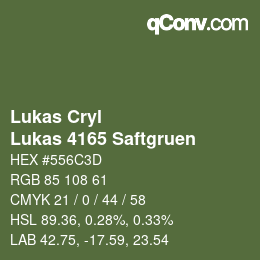 Código de color: Lukas Cryl - Lukas 4165 Saftgruen | qconv.com