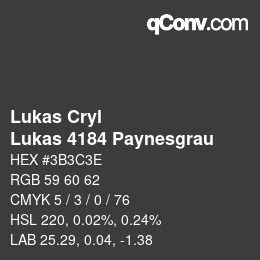 Farbcode: Lukas Cryl - Lukas 4184 Paynesgrau | qconv.com