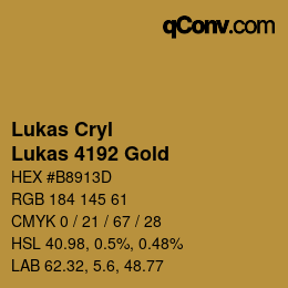 カラーコード: Lukas Cryl - Lukas 4192 Gold | qconv.com