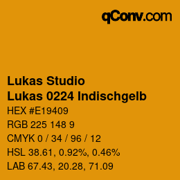 Farbcode: Lukas Studio - Lukas 0224 Indischgelb | qconv.com