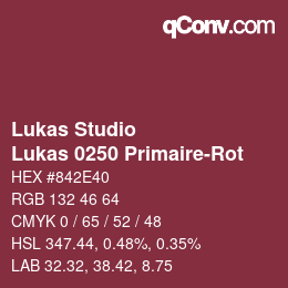 Farbcode: Lukas Studio - Lukas 0250 Primaire-Rot | qconv.com