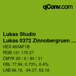 Farbcode: Lukas Studio - Lukas 0372 Zinnobergruen hellst | qconv.com