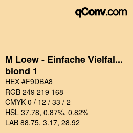 Farbcode: M Loew - Einfache Vielfalt - blond 1 | qconv.com