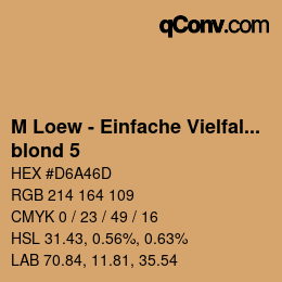 Farbcode: M Loew - Einfache Vielfalt - blond 5 | qconv.com