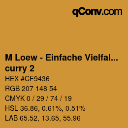 カラーコード: M Loew - Einfache Vielfalt - curry 2 | qconv.com