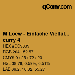 Color code: M Loew - Einfache Vielfalt - curry 4 | qconv.com
