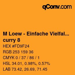 Color code: M Loew - Einfache Vielfalt - curry 8 | qconv.com