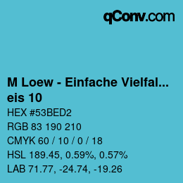 Código de color: M Loew - Einfache Vielfalt - eis 10 | qconv.com