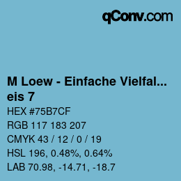 Code couleur: M Loew - Einfache Vielfalt - eis 7 | qconv.com