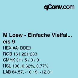 カラーコード: M Loew - Einfache Vielfalt - eis 9 | qconv.com