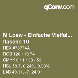 Farbcode: M Loew - Einfache Vielfalt - flasche 10 | qconv.com