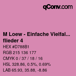Farbcode: M Loew - Einfache Vielfalt - flieder 4 | qconv.com