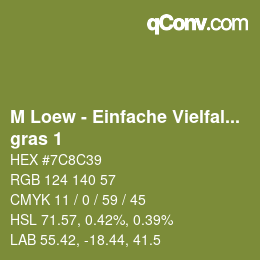 Farbcode: M Loew - Einfache Vielfalt - gras 1 | qconv.com