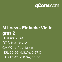 Farbcode: M Loew - Einfache Vielfalt - gras 2 | qconv.com