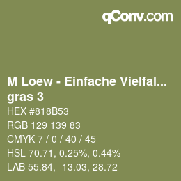 カラーコード: M Loew - Einfache Vielfalt - gras 3 | qconv.com
